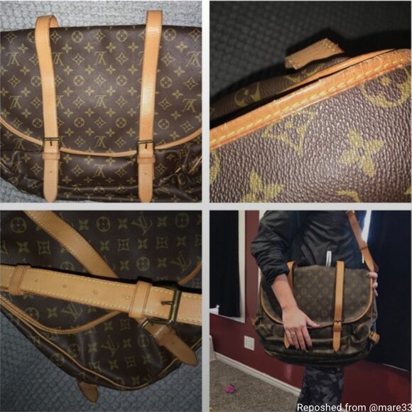 100% Authentic Louis Vuitton Monogram Saumur 43 - Picture 7 of 9